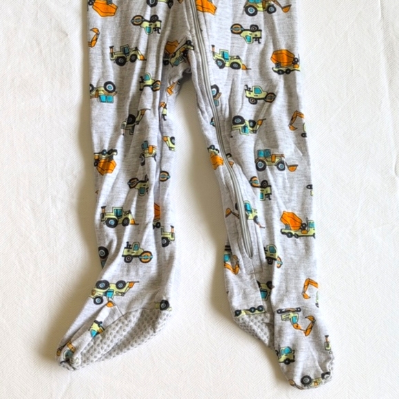 george gray construction cotton zipper footie sleeper pajamas 2T toddler boys - Picture 4 of 6